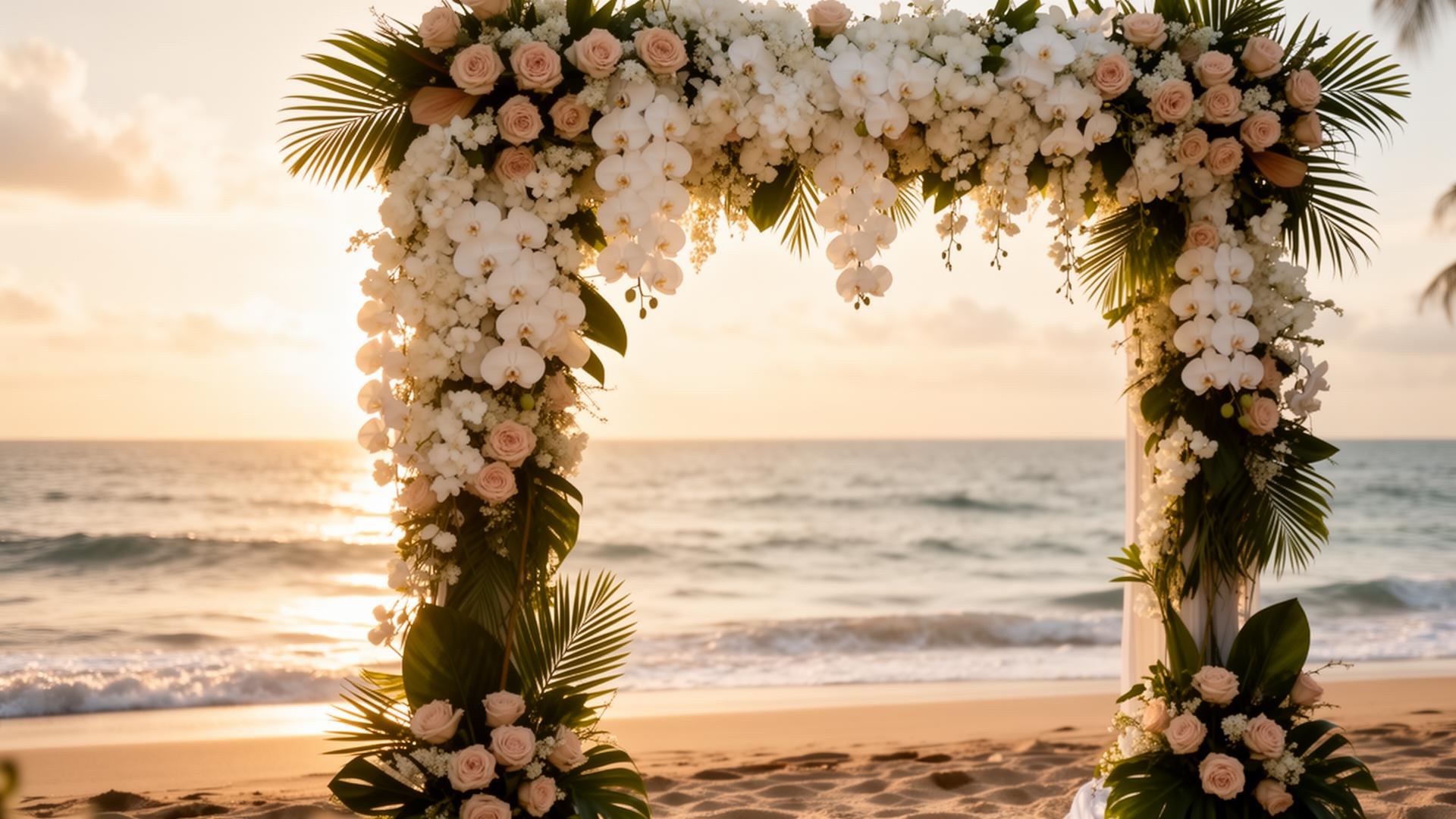 Sunset Wedding Arch